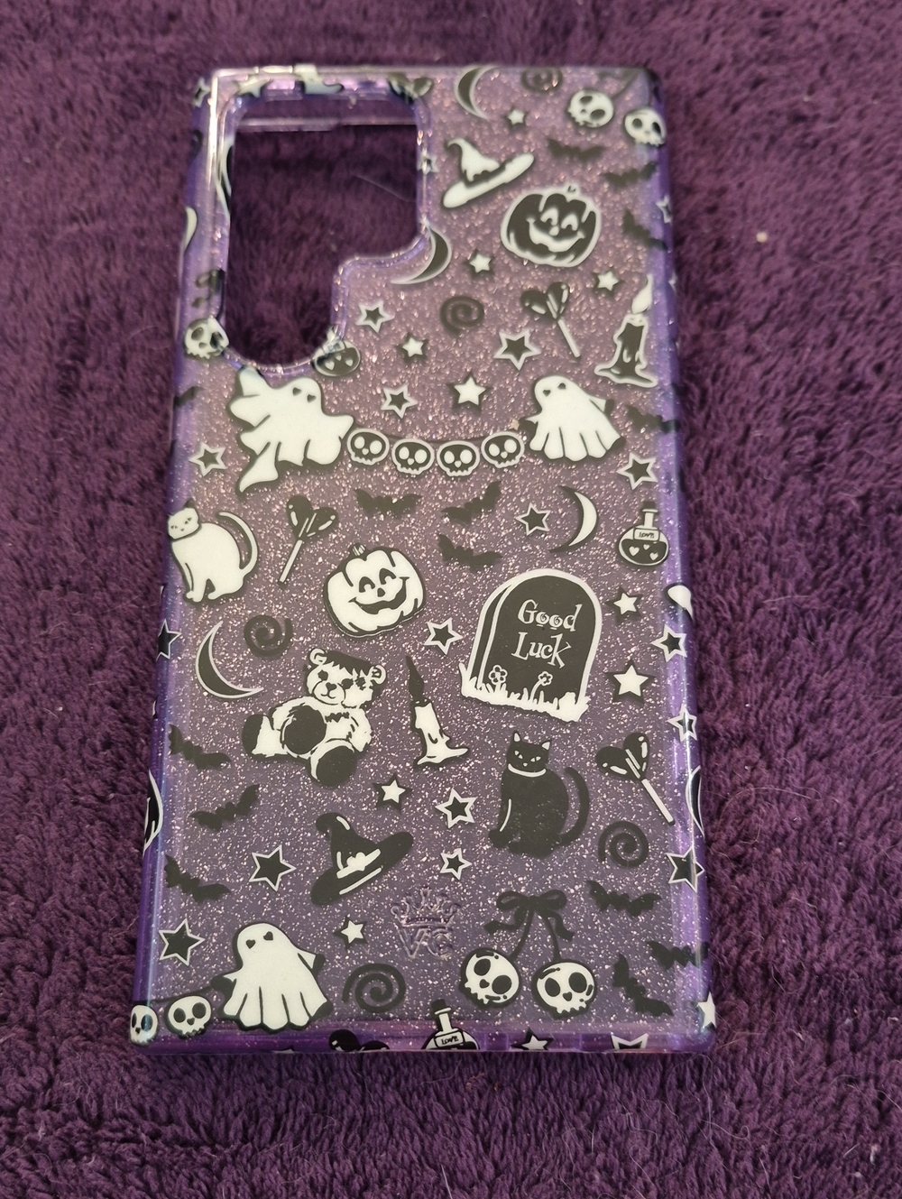 Velvet Caviar Purple Glow In The Dark Halloween Samsung S23 Ultra Phone Case